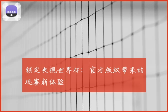 锁定央视世界杯:官方版权带来的观赛新体验